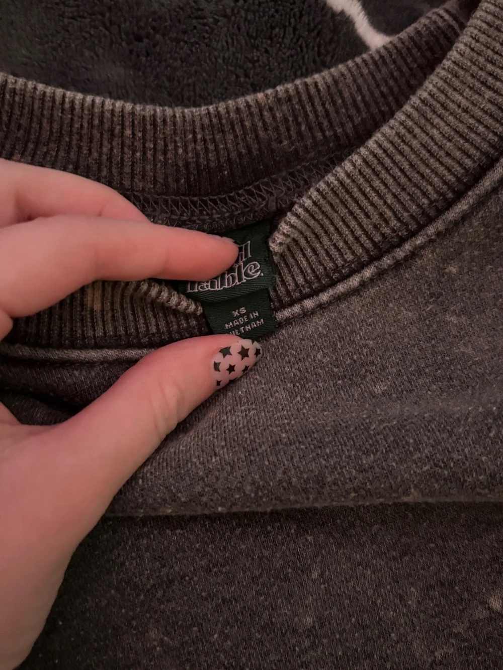wild fable Black Speckled Crewneck Sweatshirt - Picture 2 of 2
